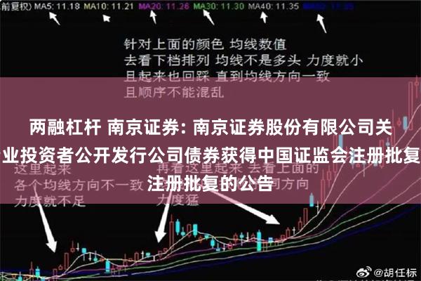 两融杠杆 南京证券: 南京证券股份有限公司关于向专业投资者公开发行公司债券获得中国证监会注册批复的公告