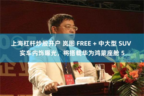 上海杠杆炒股开户 岚图 FREE + 中大型 SUV 实车内饰曝光，将搭载华为鸿蒙座舱 5