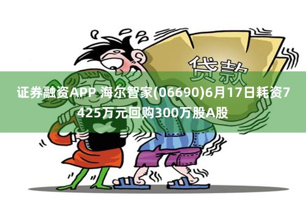 证券融资APP 海尔智家(06690)6月17日耗资7425万元回购300万股A股